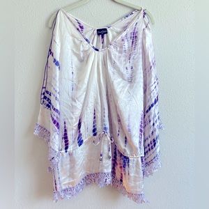 Beach Bunny Swimwear Tuesday Dye Silk Tunic Size M.